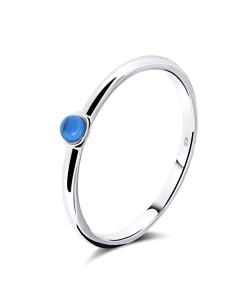 Blue Turquoise Silver Rings NSR-2476-BTQ